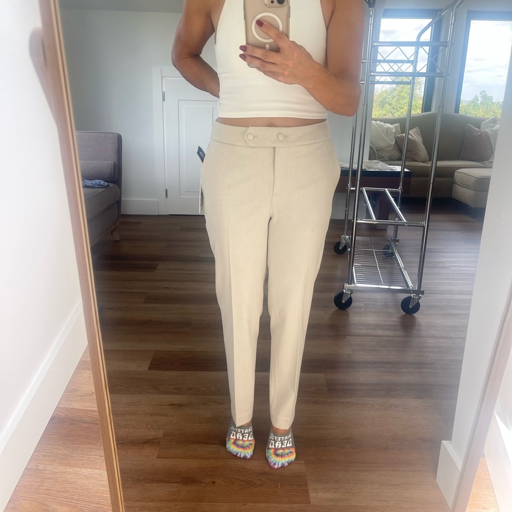 Calvin Klein Collection Cream Women's Trousers
